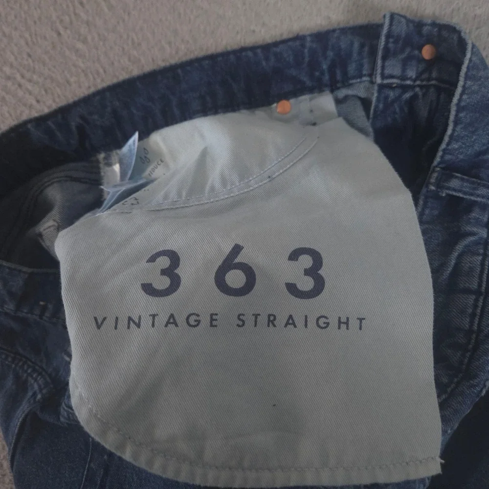 Lucky‎ Brand Jeans Mens 38x32 Blue 363 Vintage Straight Cotton Linen Denim Pants